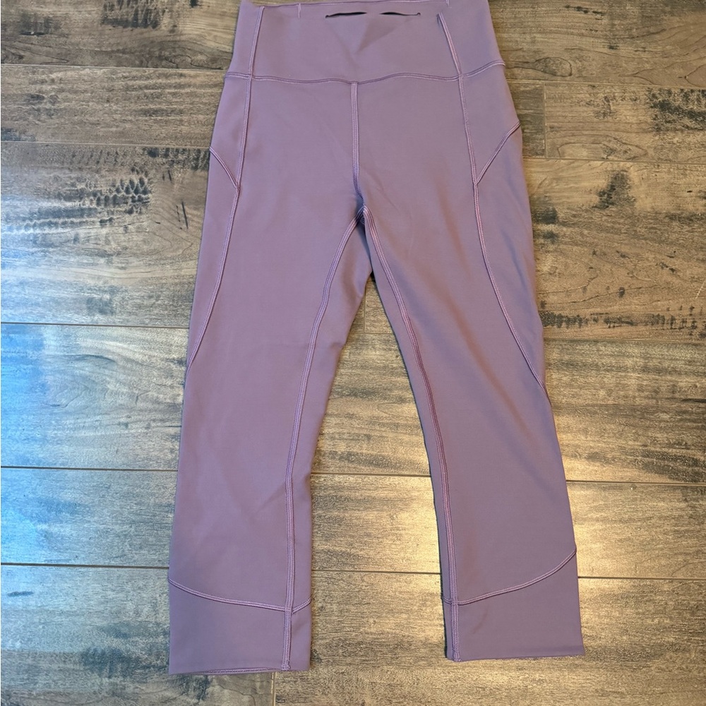 Purple High-Waisted Leggings